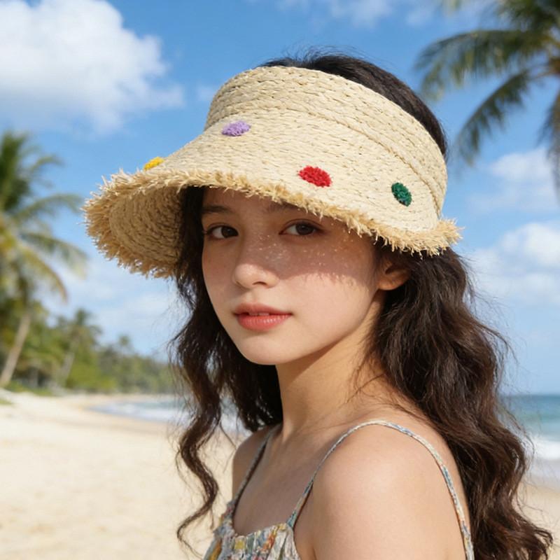 Womens Summer Straw Hat With Breathable Wicker Material And Sun Protection