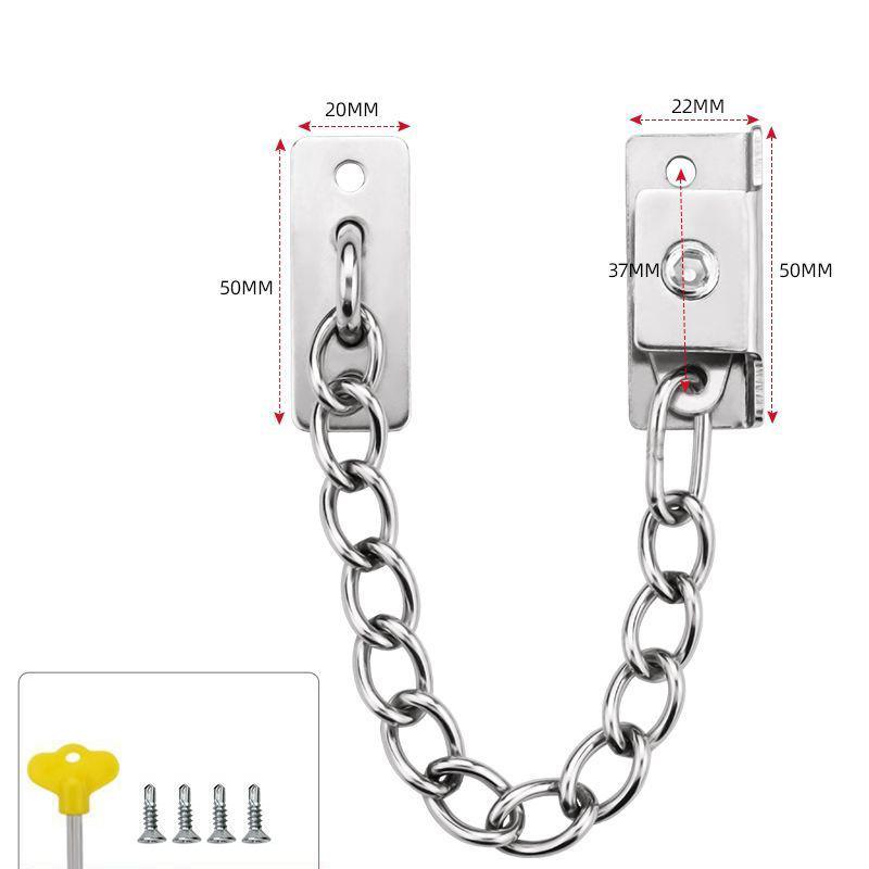 

Защита из нержавеющей стали Цепочка для двери безопасности Детская безопасность Замок для двери безопасности Семейный дверной замок