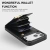For iPhone 17 Pro Max Case TPU + PU Leather Hardware Decor Phone Cover with Card Holder