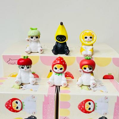 Mofusand Shark Cat Blind Box - Fruit Cat Figures Toy, Cute Ornaments Dolls, Collectible Doll, Ideal Children's Gift