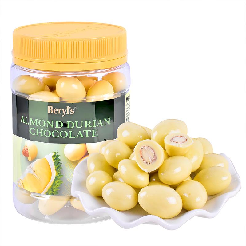 Malaysian Durian & Grape Almond-Filled Chocolate Jar