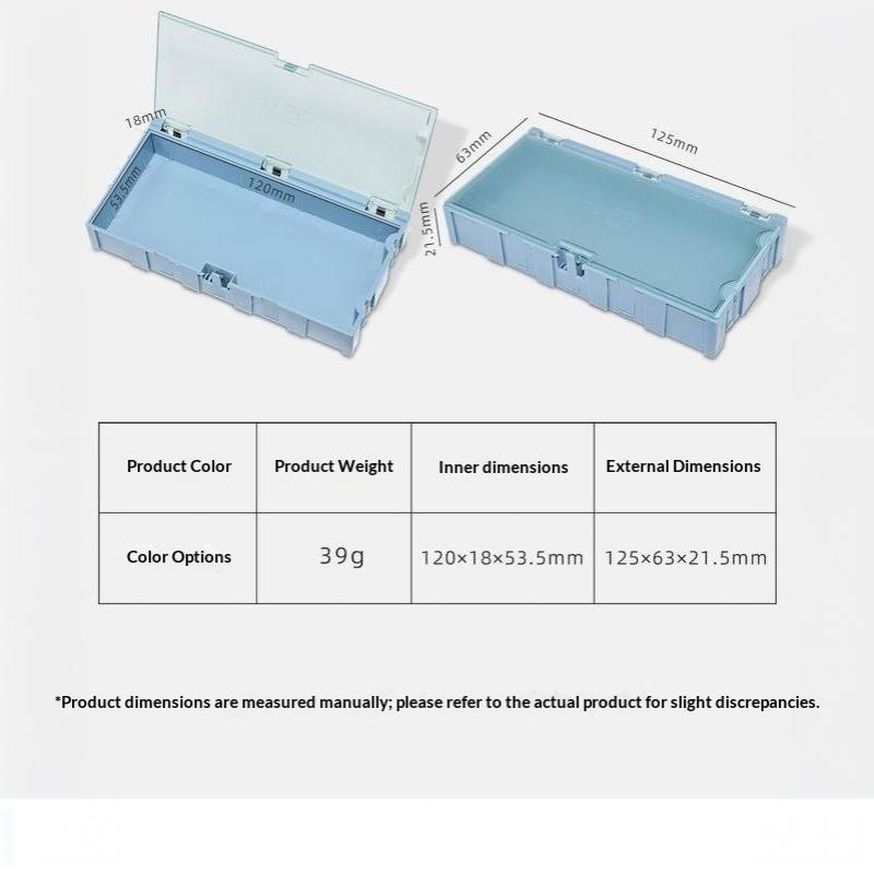 5Pcs Splicable Mini Electronic Component Storage Box Detachable Organizer Case For Resistor Ic Patch Screw Small Hardware Parts