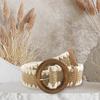 Handwoven Waistband Durability Woven Belt Soft Comfortable Belt Trendy Female Belt for Dresses and Jeans
