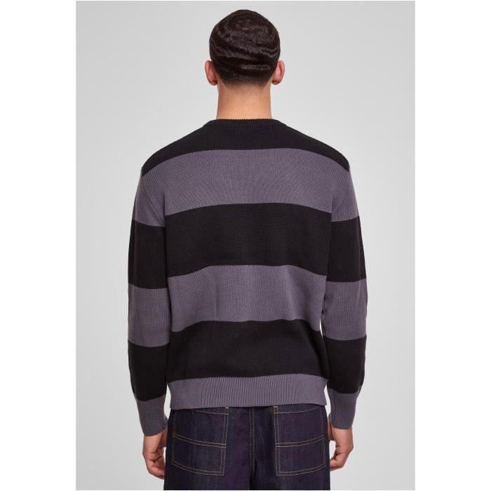 Pull Oversize - Urban Classics - Noir - Manches Longues - Col Classique - 100% Coton