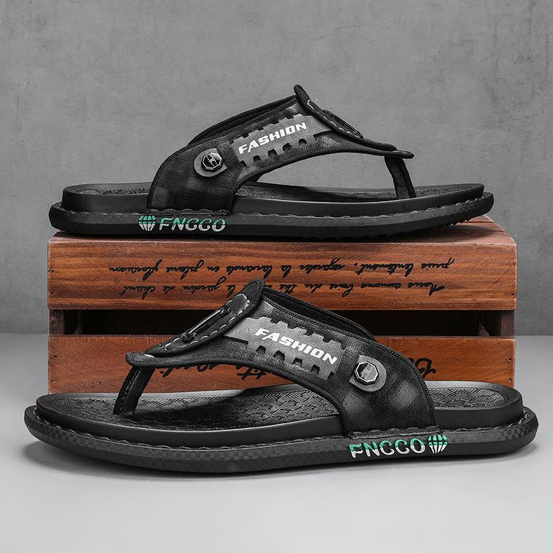 Men's Summer Flip-flops Youth Sports Wear-resistant Sandals Vietnam Internet Celebrity Beach Soft Bottom Casual Slippers