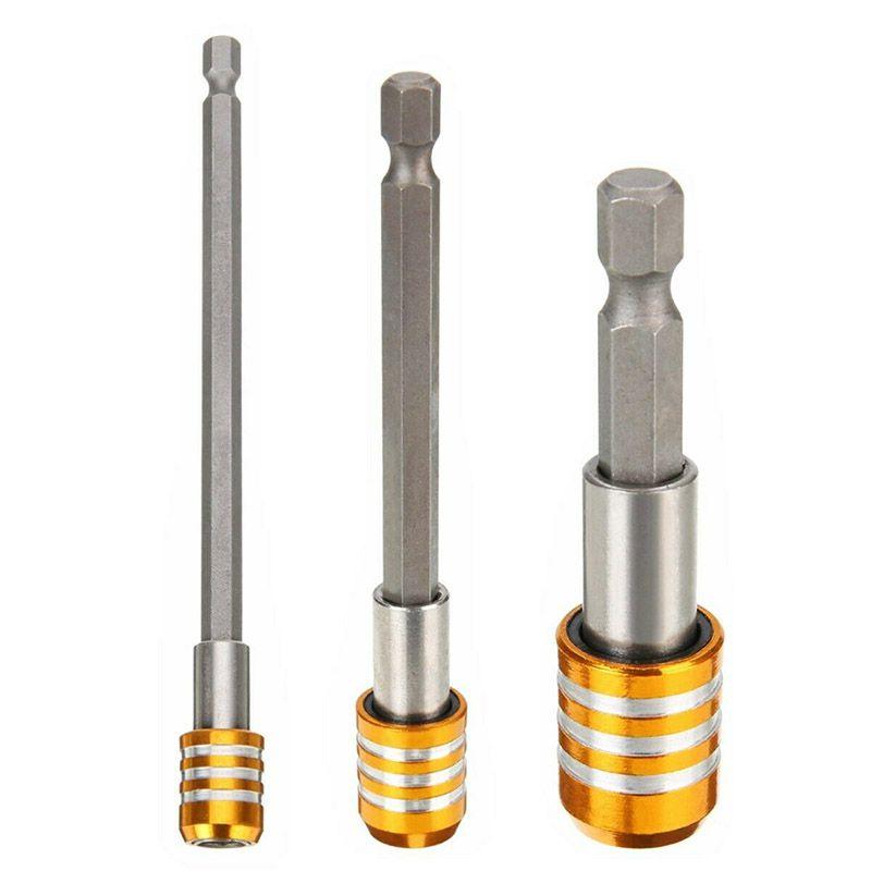 3pcs 14" Hex Shank Magnetic Screwdriver Quick Release Extension Holder Set Bit