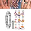 Bracelet Band Link Tool Bracelet Link Connectors Bracelet Band Attachment Stainless Steel Texture Italian Charm Bracelet
