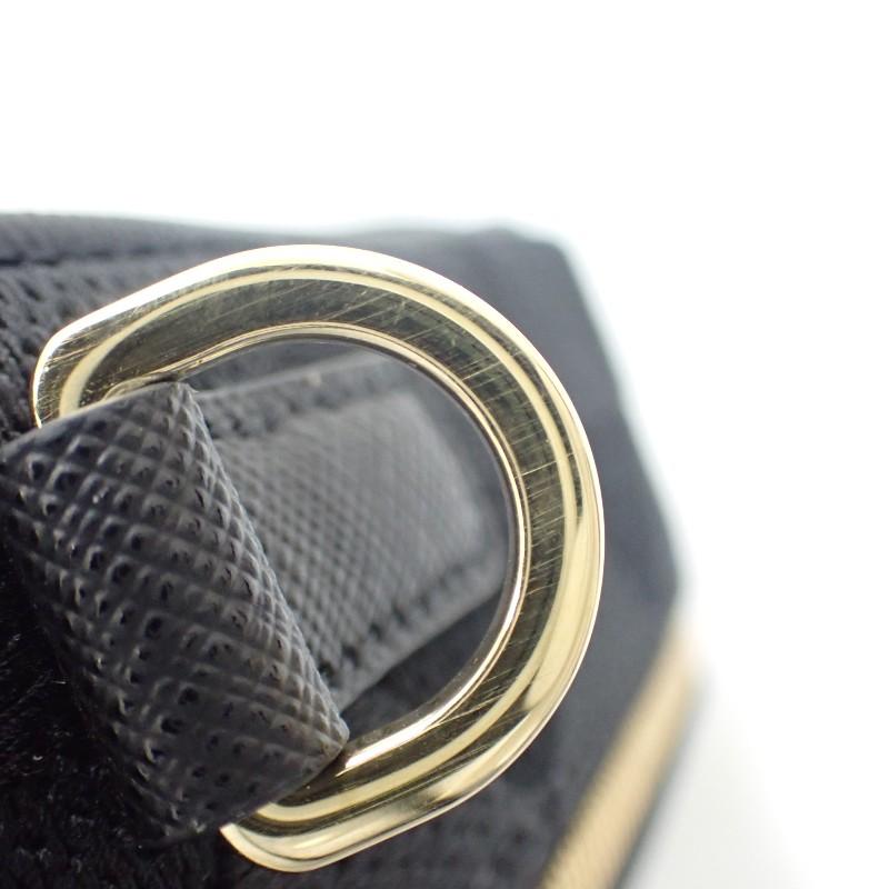 PRADA  2VH069 Shoulder Bag black polyester/Safiano mens