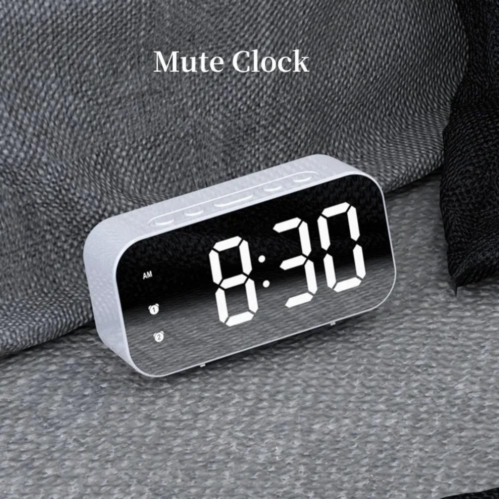Brightness Adjustment Electronic Alarm Clock 12/24H Table Clock New Digital Clock