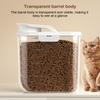 2L Organizer Bin Cat Food Storage Container Airtight Container For Dog Food With Lid For Home Apartment Pantry Snack Nut Cat