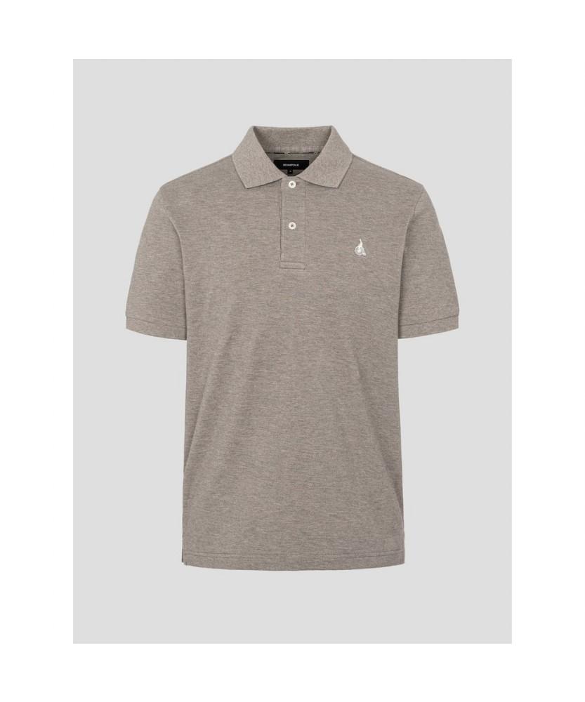 Binpolmen [Essential] Pique Collar Neck Short Sleeve T-Shirt Olive
