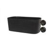 Pflanzkasten + Wasserspeicher - GARDEN ID Respect - Schwarz-Anth 50 x 17 cm - 100% Haushaltsabfälle - 100% recycelbar - Strukturierte Oberfläche