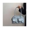 (Blue, 28x16x10cm) Vintage Women Business Shoulder Bags Simple Ladies Commute Tote Bag Pu Leather Female Underarm Large Handbags Purse