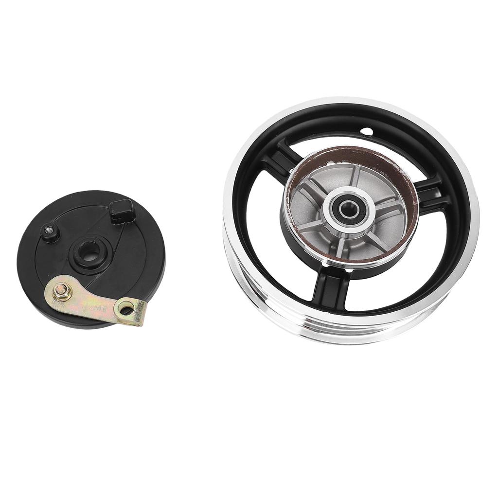 M12 10 Inch Wheel Rim with Drum Brake High Strength Metal for 10X3.0 10X2.5 Tires Electric Scooter Motorcycle