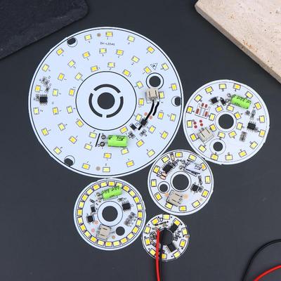 LED Lamp Chip 3W 5W 6W 7W 12W 220V Tricolor Change No Driver DIY Energy Saving Room Lighting Upgrade