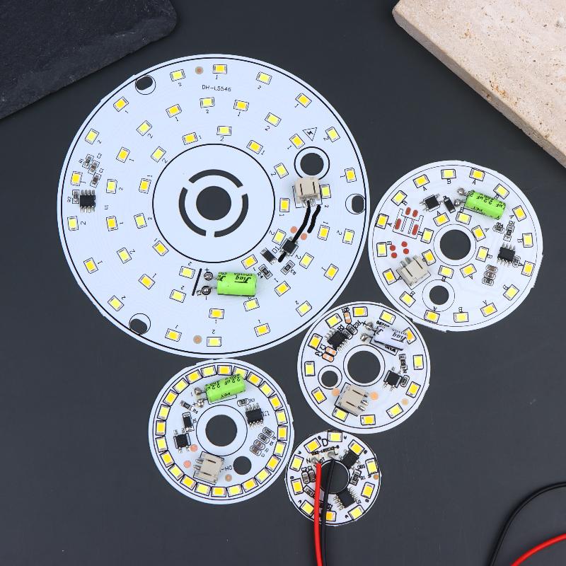 Led Bulb Lamp Chip 3W 5W 6W 7W 12W 220V No Need Driver Diy Tricolor Light Changing For Led Downlight Spotlight Lamp Beads
