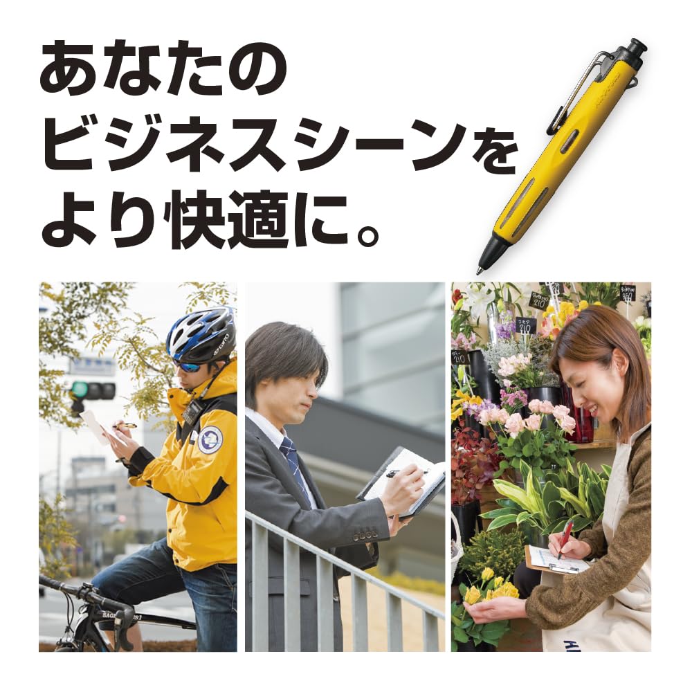 Tombow Air Press Clear Ballpoint Pen on Wet While Lying 0.7" (BC-AP20) - Pressurized, Oil-Based (Writes Paper/Even Down)