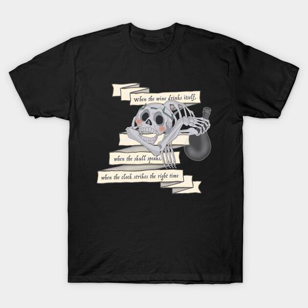 NWT The Last Unicorn Skull Riddlet Dark Skull Gothic Art Funny Unisex T-Shirt S разноцветный