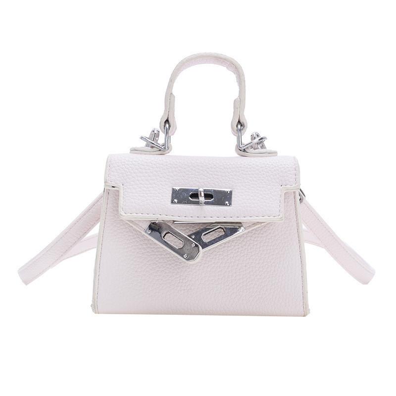 Fashionable Breathable Pu Mini Crossbody Bag For Kids Available In Cute Solid Colors For Playdates белый