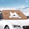 Windschutzscheibenabdeckung für Schnee 77x36 Zoll Robuste Ganzjahres-Auto-Frostschutzabdeckung Schnee- und Eis-Windschutzscheibenabdeckung für SUV-Auto
