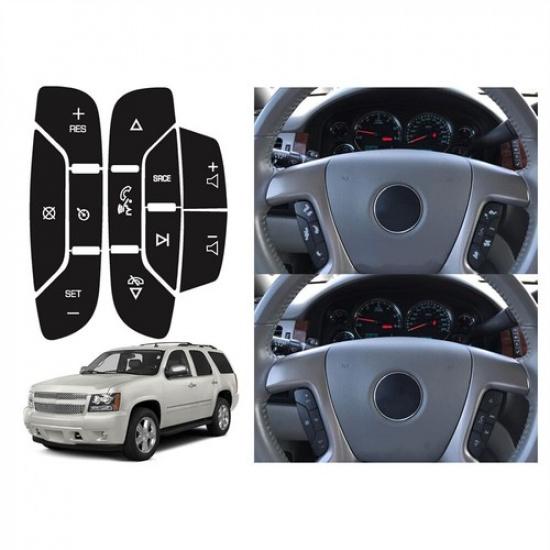 Steering Wheel Navigation Radio Button Stickers Decals For Chevrolet Escalade