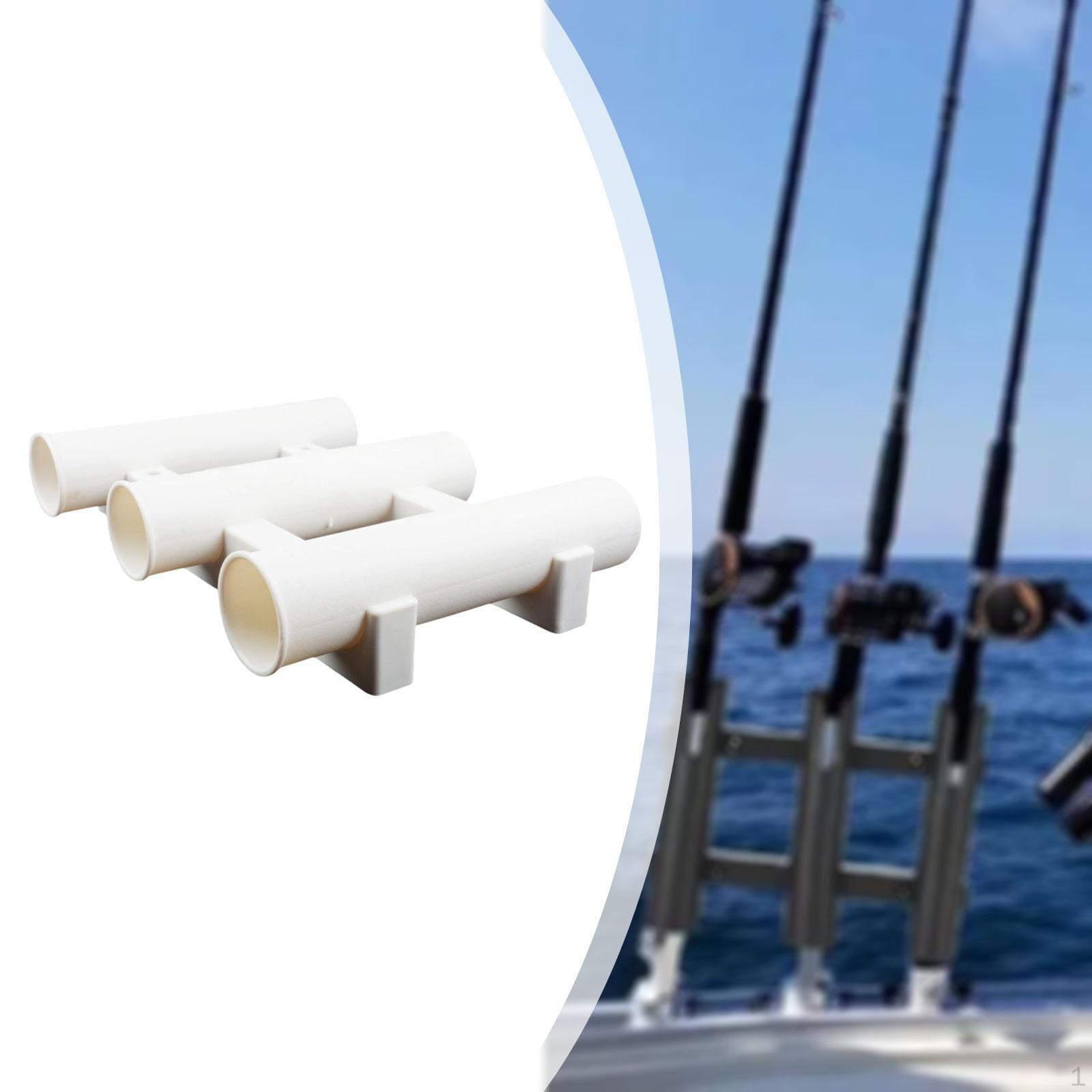 

Fishing Rod Holder Bracket Support Tube 3 Rack for Garage Yacht Marine Boat Kayak белый