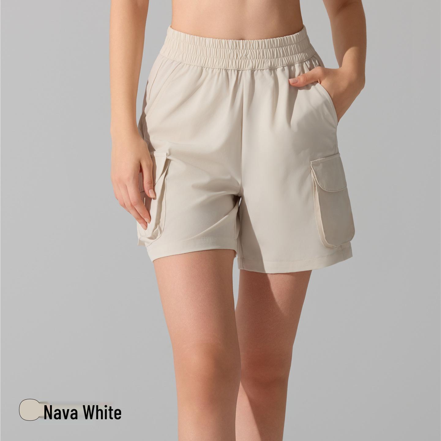 

Женские быстросохнущие повседневные спортивные шорты с карманами - Дышащая летняя одежда для фитнеса и йоги Large