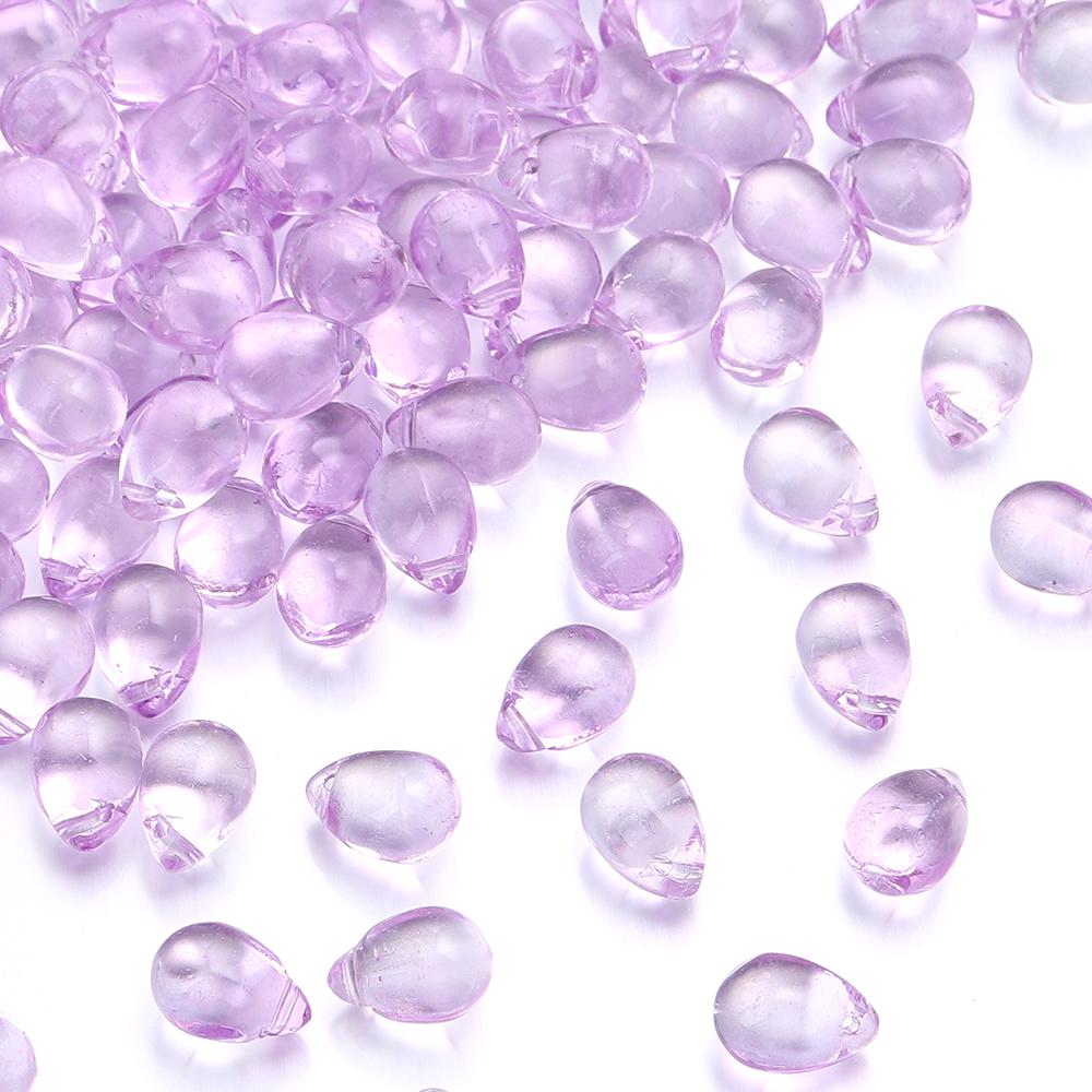 50pcs Water Drop Shape Crystal Beads 9.5x14mm Glass Loose Beads For Jewelry Making DIY Bracelets Necklace Earrings Accessories