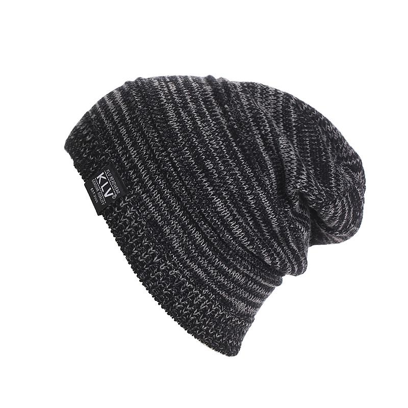 Men Women Unisex Knit Baggy Winter Hat Ski Slouchy