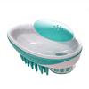 Pet Dog Cat Bath Brush Two-In-1 Pet Spa Massage Comb Soft Silicone Pet Shower Hair Grooming Cmob Dog Cleaning Tool Pet Supplies Decor