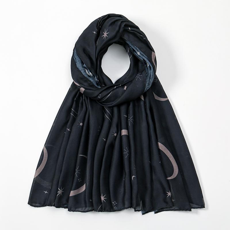 

New Women s Watercolor Hijab Scarf Bandana Headband Vintage Luxury Beach 180cm Long Handkerchief Bohemia Muslim Accessories 2024