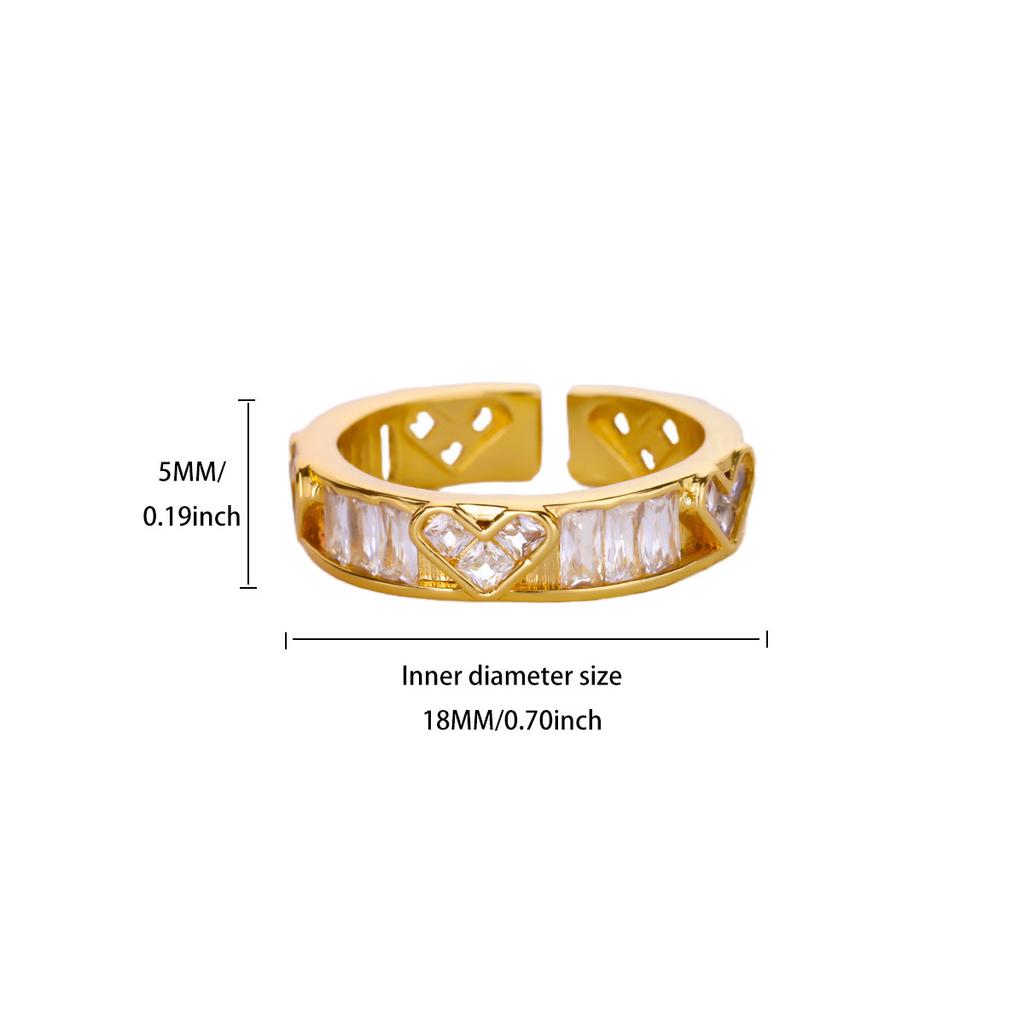 Simple and versatile opal double butterfly zir*****pen ring, new niche high-end index finger ring, exquisite ring.