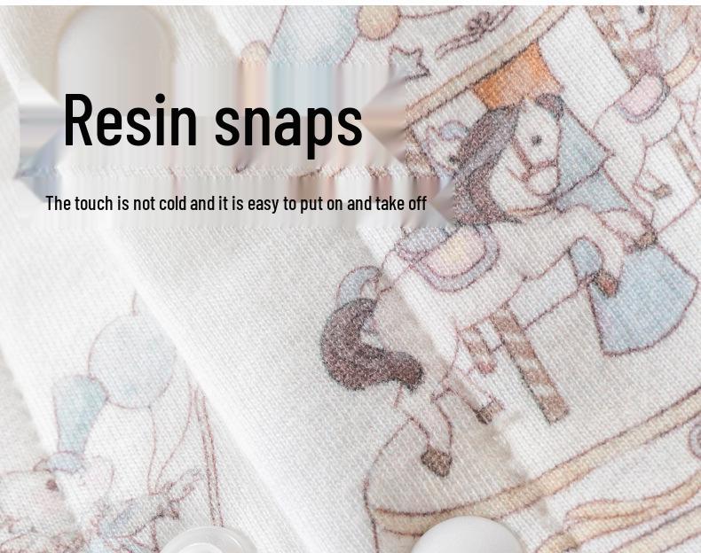 Quilted Baby Two-Piece Homewear Set - Front-Opening Thin Cotton for Autumn/Winter