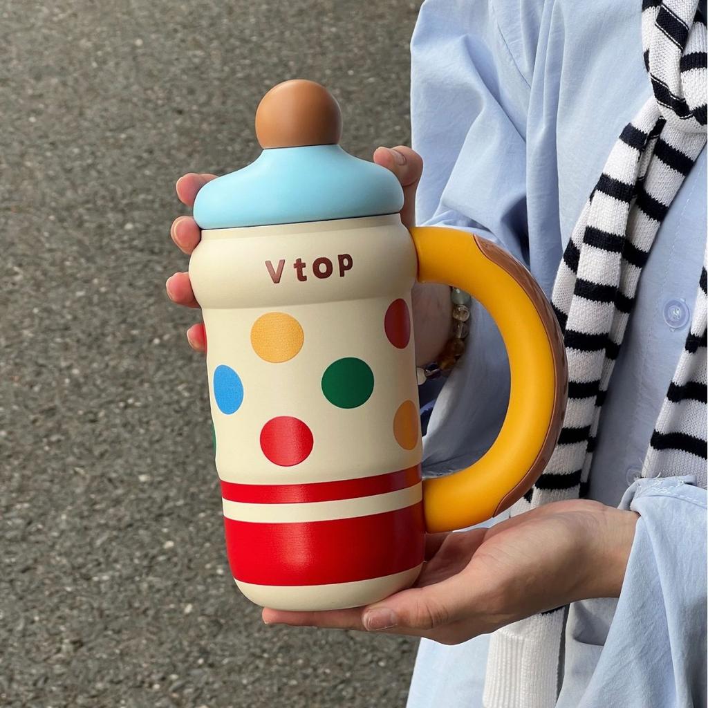 Best-selling Macaron Color Cold and Heat Preservation Ice Cup Stainless Steel Insulated Cup Portable Car Dual-drinking Water Cup