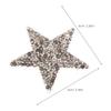 6Pcs Sparkly Rhinestone Iron on Patches DIY Star Shape Heat Transfer Appliques for T Shirts Jeans Jackets Party Decor Clothing