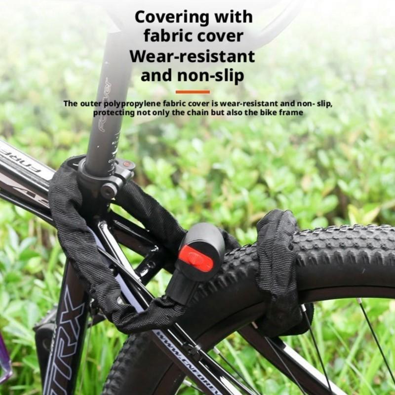 Outdoor Bicycle Chain Lock with Keys Anti-Theft Security Lock for Mountain Bike Electric Bike Motorcycle 60CM 90CM 120CM 150CM 4