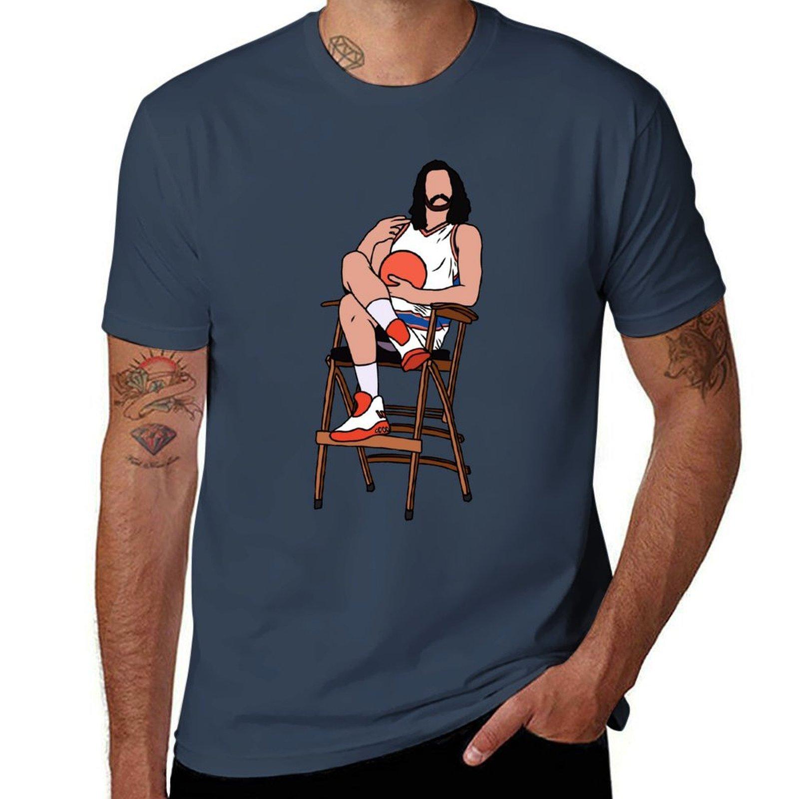 Футболка Steven Adams Chillin черная хлопковая футболка простая для мужчины упаковка футболка мужчина хлопок футболка S