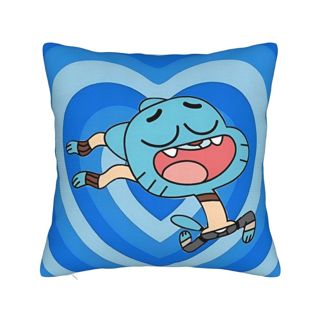 The Amazing World Of Gumballs Printed Pillowcase Cushion Cover  Throw Pillow Cover New Style Bed Decoration Zippered Multi Size