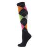 Huayasx Sports Compression Socks Pressure Rhombic Stripes Ball Love Hearts Stars Leopard Arrow Elastic Stockings Outdoor Sports