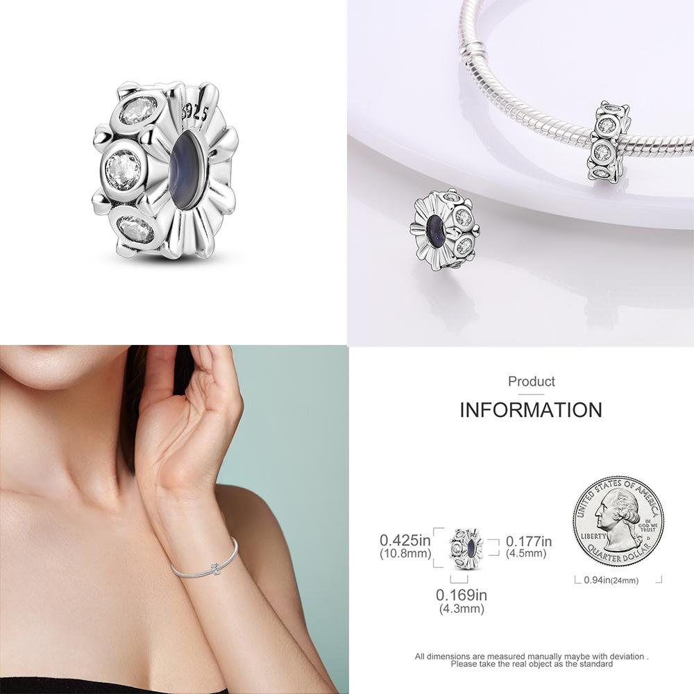 Copper Charms Silicone Spacer Stopper Clip Cat Clasp Beads Fit Original Bracelet Dangle Diy Gift For Women