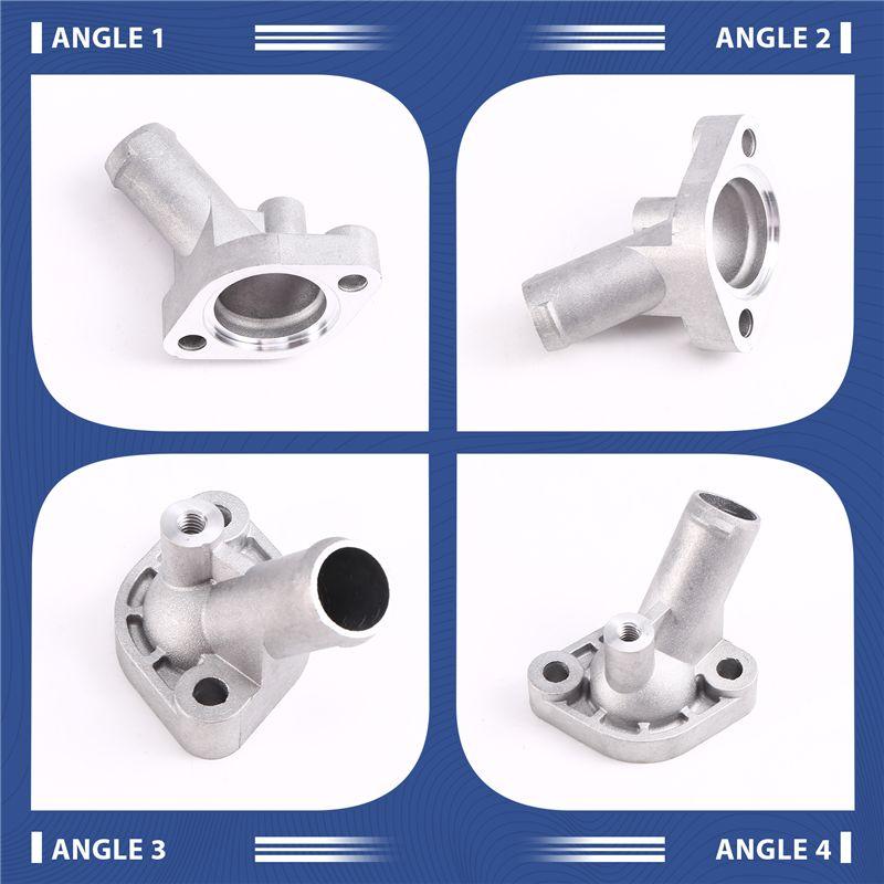 AEE4-2Sets V-Twin Aluminum Thermostat Outlet Cover For Can-Am 800 1000 Outlander Renegade 420262690 420262691