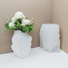 Realistic Leaf Pattern Flowerpot Molds Cements Mould Silicone Material for Vase