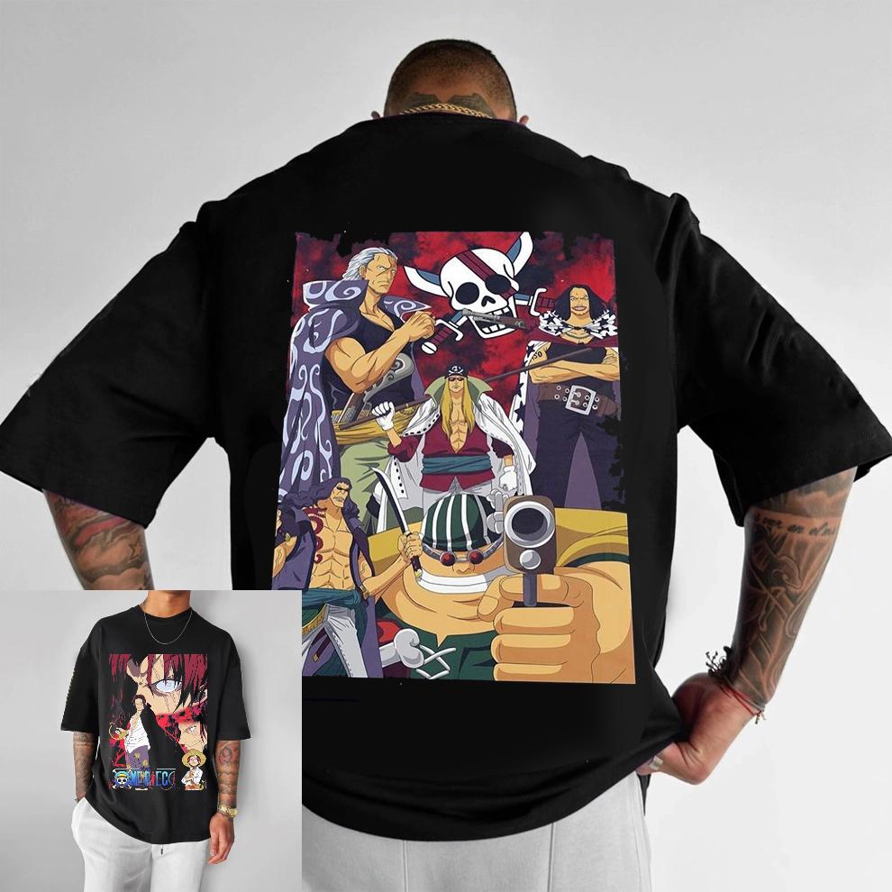 

Лето 2025 аниме One Piece Графические футболки Мужская одежда Y2k Оверсайз Повседневные Хлопок Женские Футболки с коротким рукавом Топы Харадзюку S