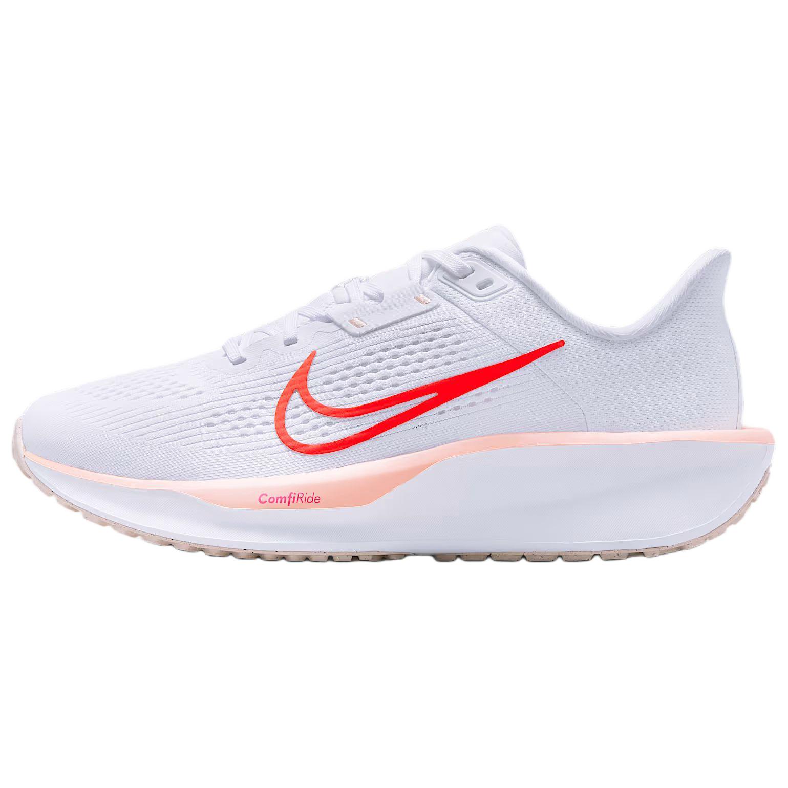 

Nike Quest 6 White Bright Crimson Women Sneakers Washed-Coral Summit-White FD6034-108 35.5