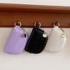 Shell Small Wallet Pu Leather Coin Purse Simple Card Holder Korean Solid Color Zipper Key Case Mini Handbag
