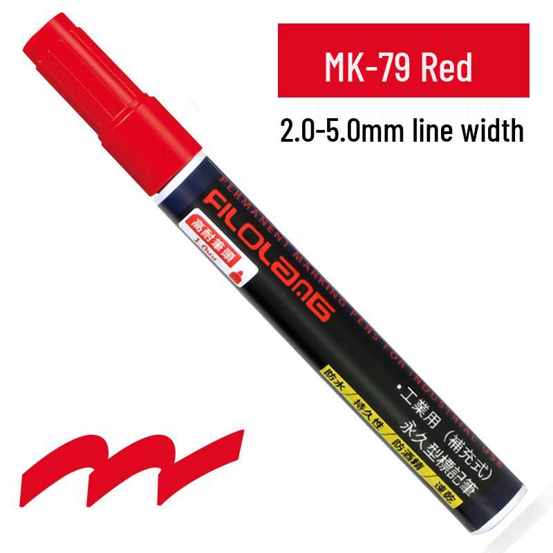 Feloran MK-79 Oil-Based Quick-Dry Industrial Waterproof High-Temperature Round/Oblique Tip Marker