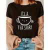 Short Sleeve Crown Letter Print Crew Neck T-Shirt for Spring & Summer Casual Women's Clothing