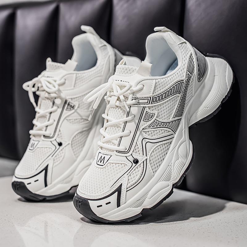 Summer New Mesh Breathable Outdoor Dad Shoes Ins Thick-soled Heightening Sports and Leisure Shoes