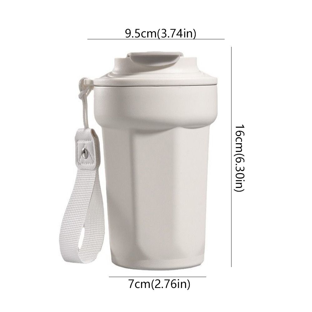 Stainless Steel Eight-Angle Coffee Cup with Lid Vacuum Insulated Cup Sports Cup  for Home Work