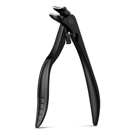 Stainless Steel Nail Clipper Large Opening Thick Toenail Fingernail Cutter Anti-Splash Heavy Duty Manicure Trimmer for чёрный